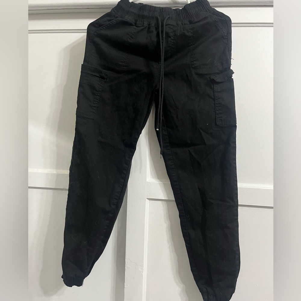 Men's Classic Black Cargo Pants